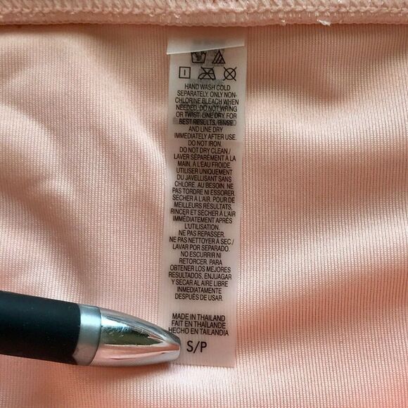 NWOT Victoria's Secret Peach Fold-Over Hipster Swim Bikini Bottoms Women's Small - Picture 3 of 5